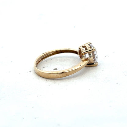 9ct yellow gold ring size P1/2 (sh25650l)