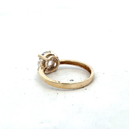 9ct yellow gold ring size P1/2 (sh25650l)