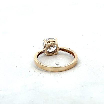 9ct yellow gold ring size P1/2 (sh25650l)
