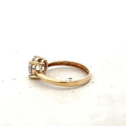9ct yellow gold ring size P1/2 (sh25650l)