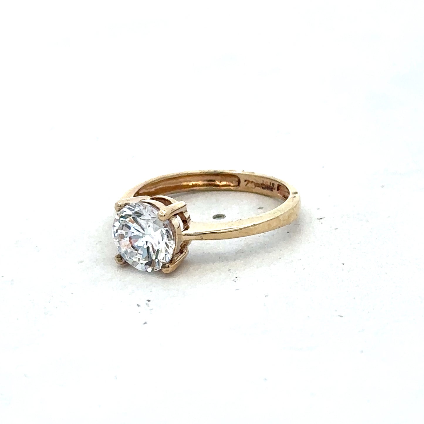 9ct yellow gold ring size P1/2 (sh25650l)