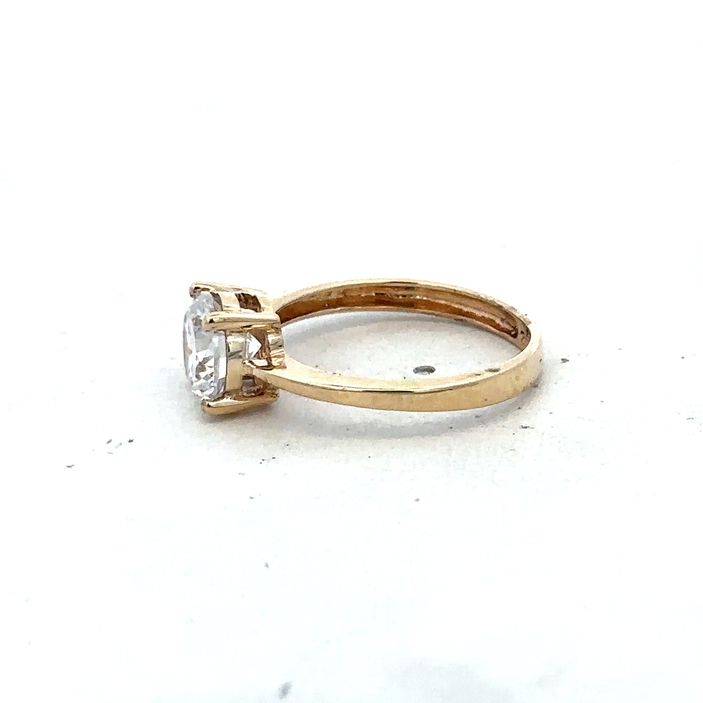 9ct yellow gold ring size P1/2 (sh25650l)