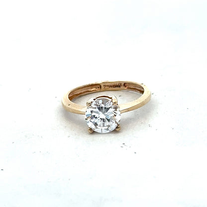 9ct yellow gold ring size P1/2 (sh25650l)
