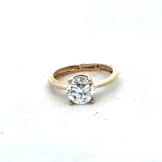 9ct yellow gold ring size P1/2 (sh25650l)