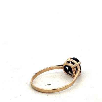 9ct yellow gold ring size N1/2 (sh27514b)