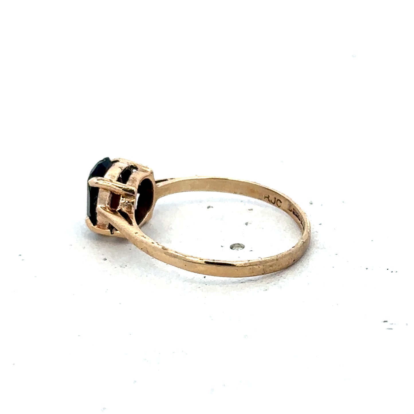 9ct yellow gold ring size N1/2 (sh27514b)