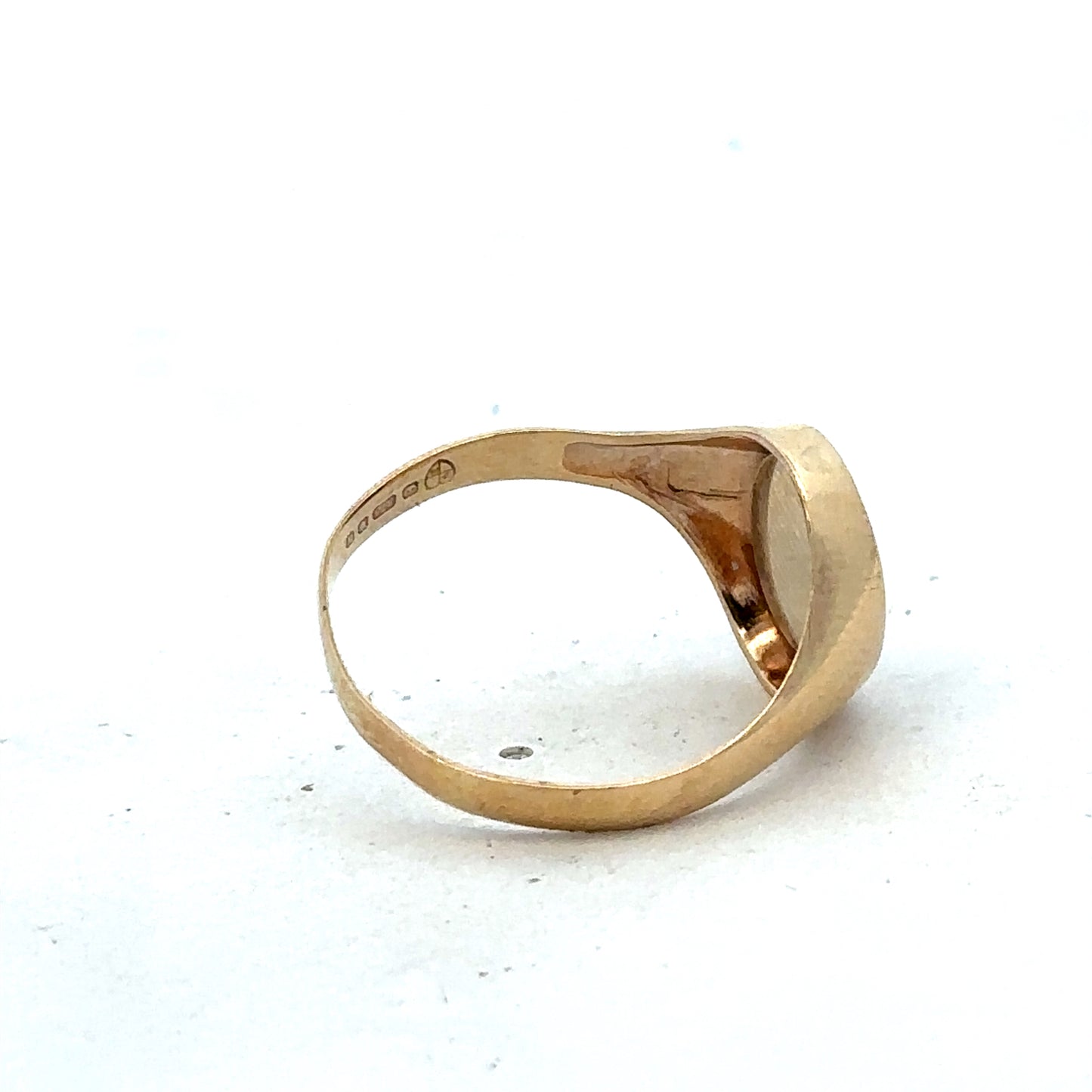 9ct yellow gold masonic ring size W (sh27520b)