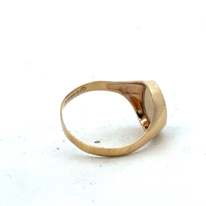 9ct yellow gold masonic ring size W (sh27520b)
