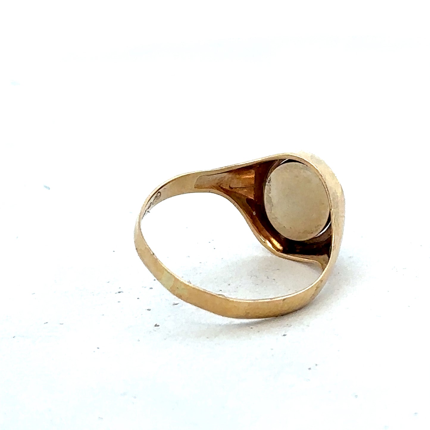 9ct yellow gold masonic ring size W (sh27520b)