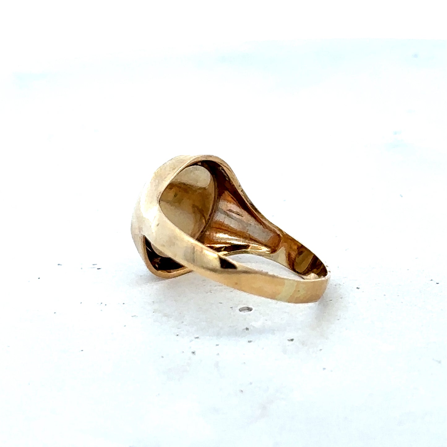 9ct yellow gold masonic ring size W (sh27520b)