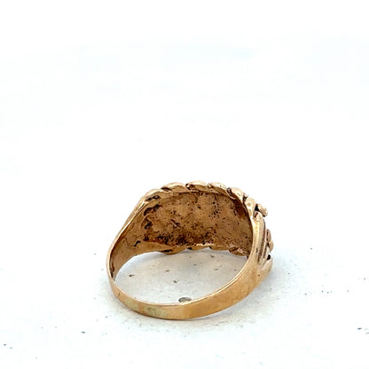 9ct yellow gold keeper ring size N1/2 (sh27366b)