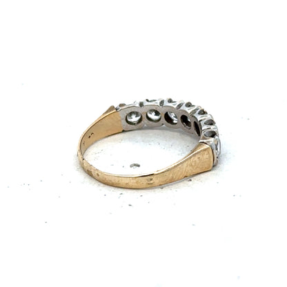 9ct yellow gold ring size Q (sh25600l)