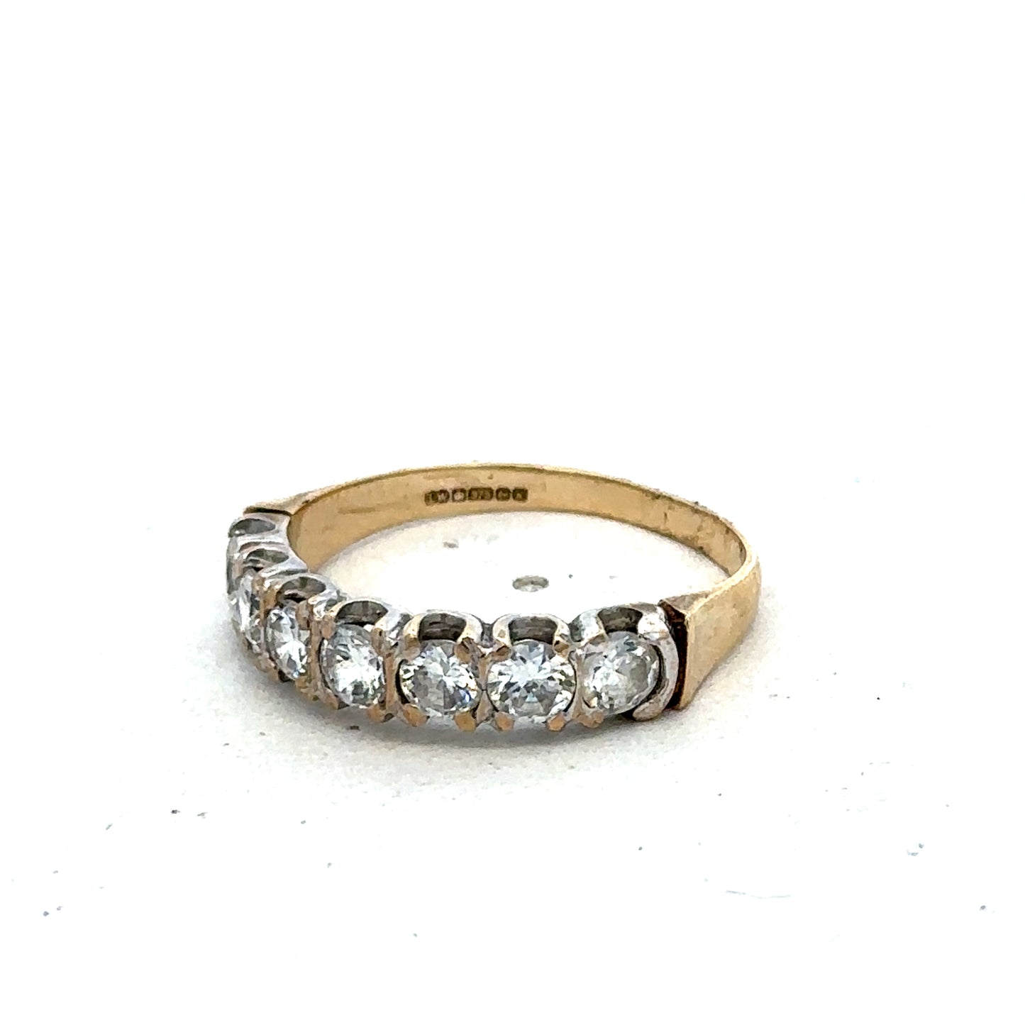 9ct yellow gold ring size Q (sh25600l)