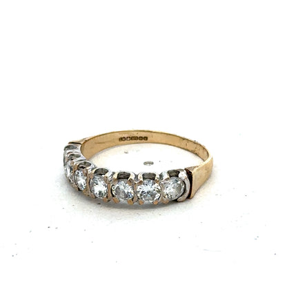 9ct yellow gold ring size Q (sh25600l)