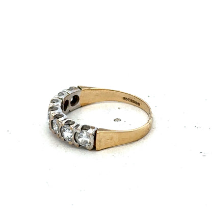 9ct yellow gold ring size Q (sh25600l)