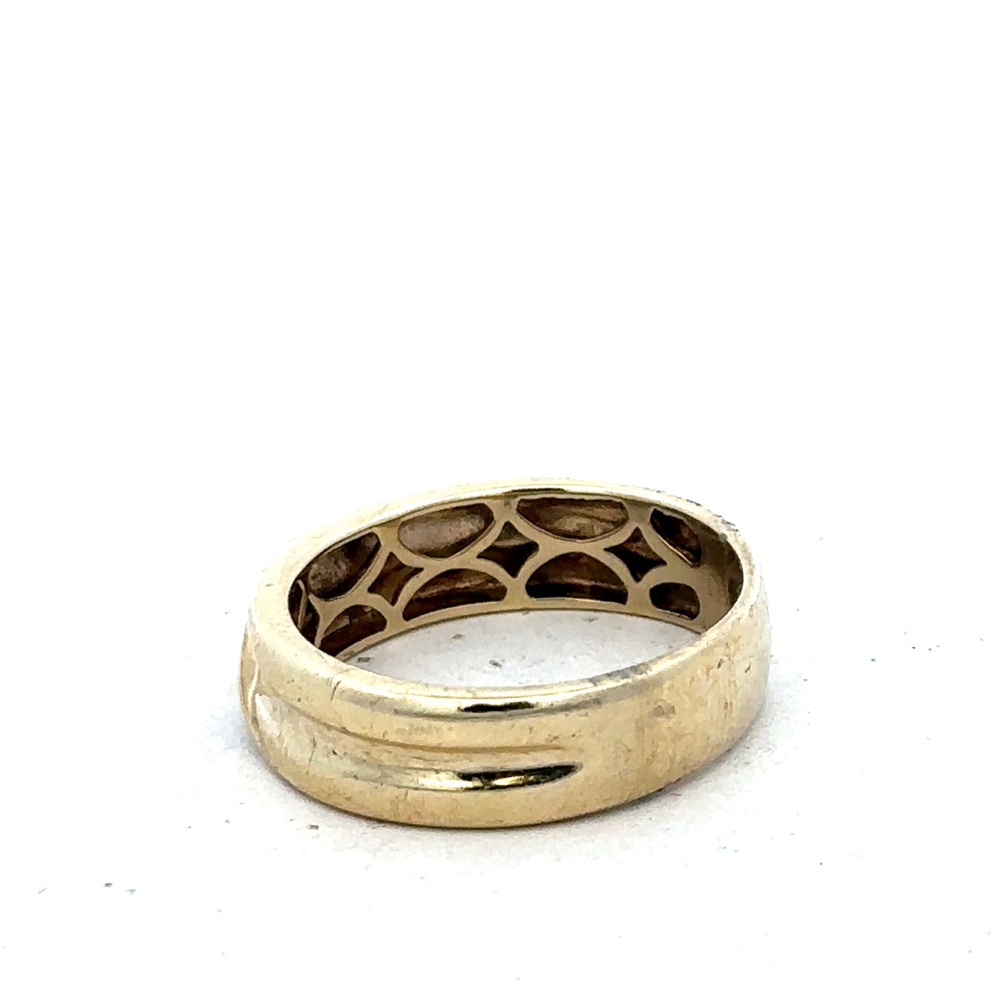 9ct yellow gold diamond ring size Q (sh25633l)