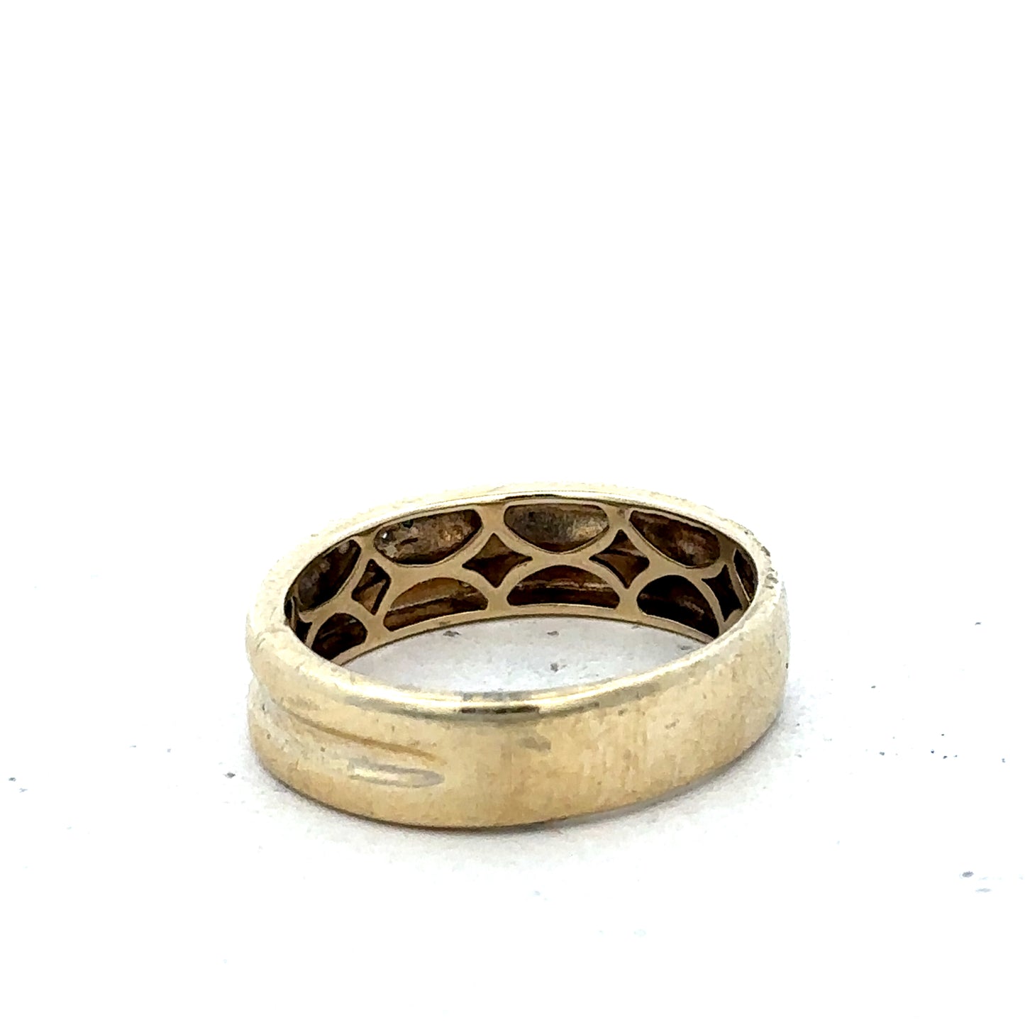 9ct yellow gold diamond ring size Q (sh25633l)