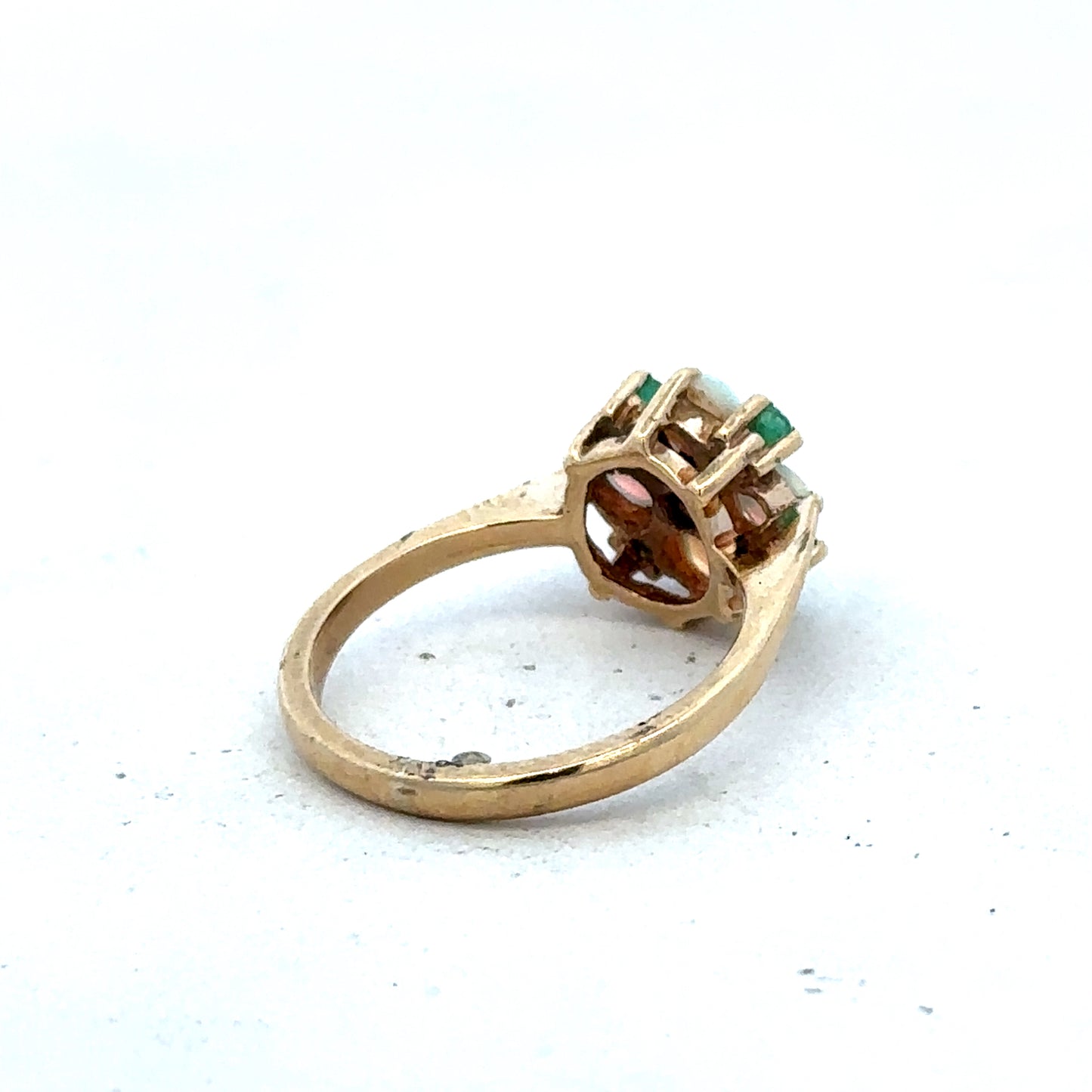 9ct yellow gold ring size M (sh25593l)