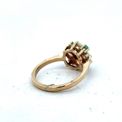 9ct yellow gold ring size M (sh25593l)