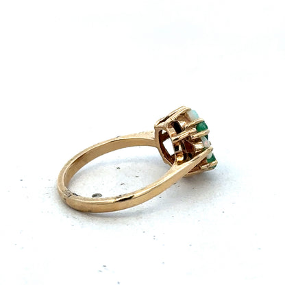 9ct yellow gold ring size M (sh25593l)