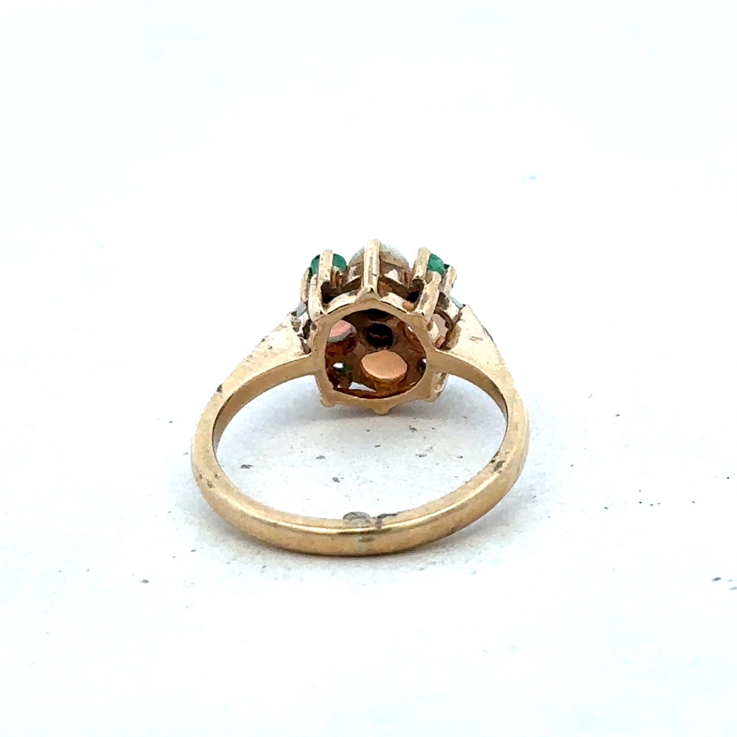9ct yellow gold ring size M (sh25593l)