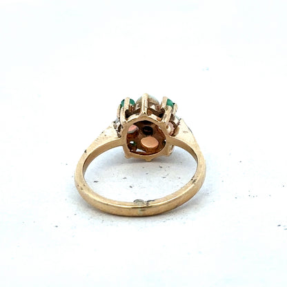 9ct yellow gold ring size M (sh25593l)