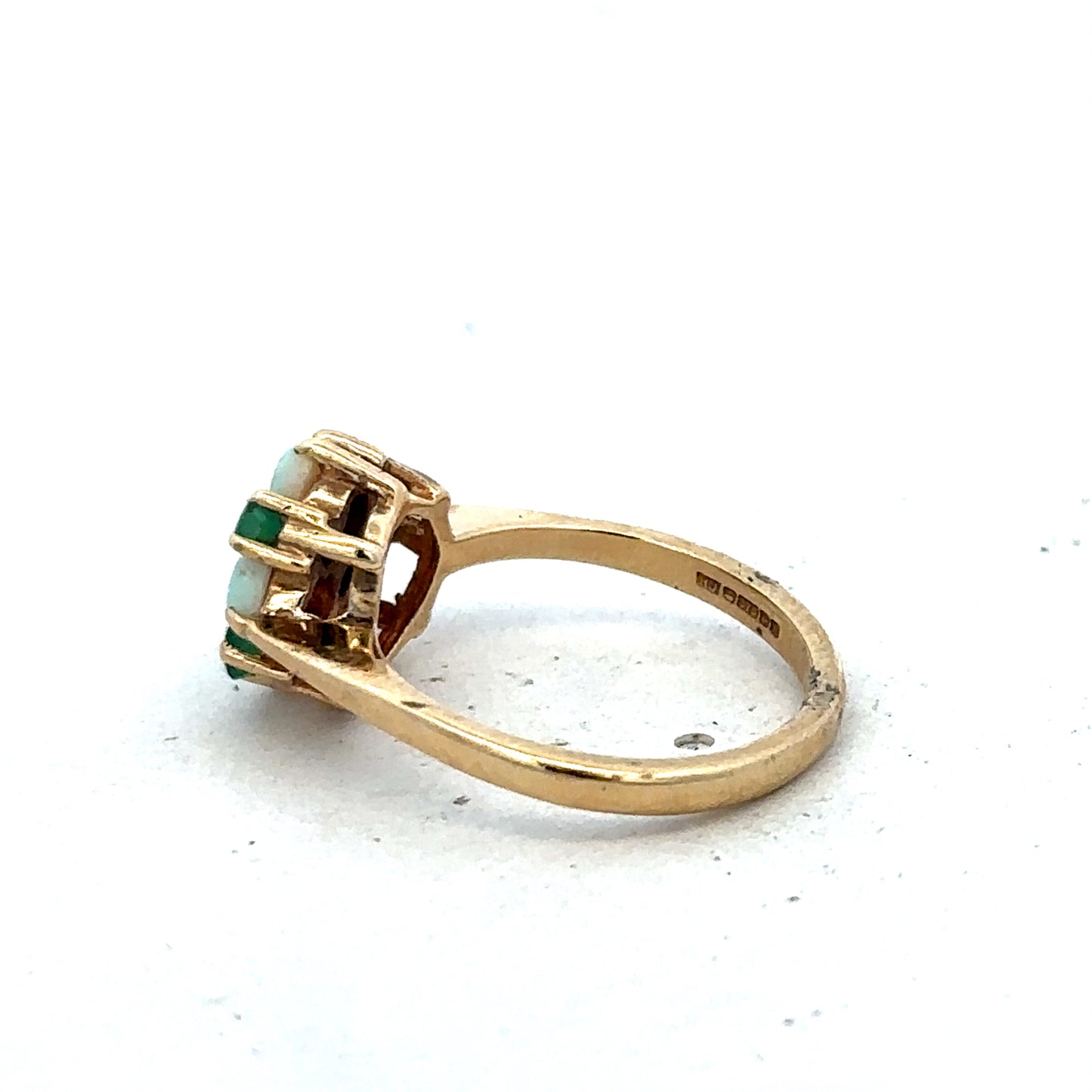9ct yellow gold ring size M (sh25593l)