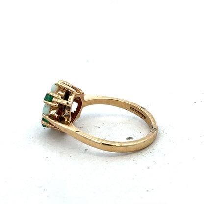 9ct yellow gold ring size M (sh25593l)