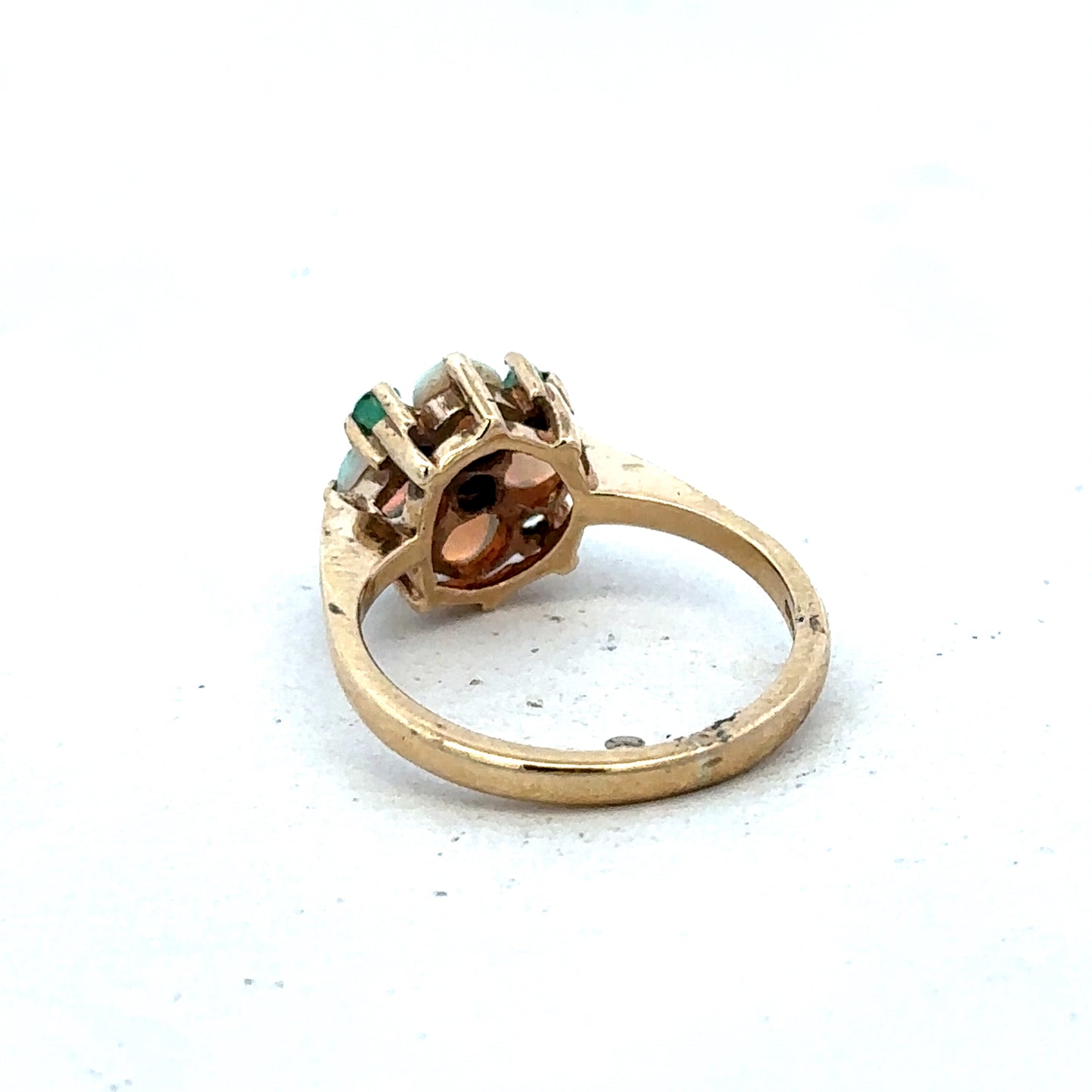 9ct yellow gold ring size M (sh25593l)
