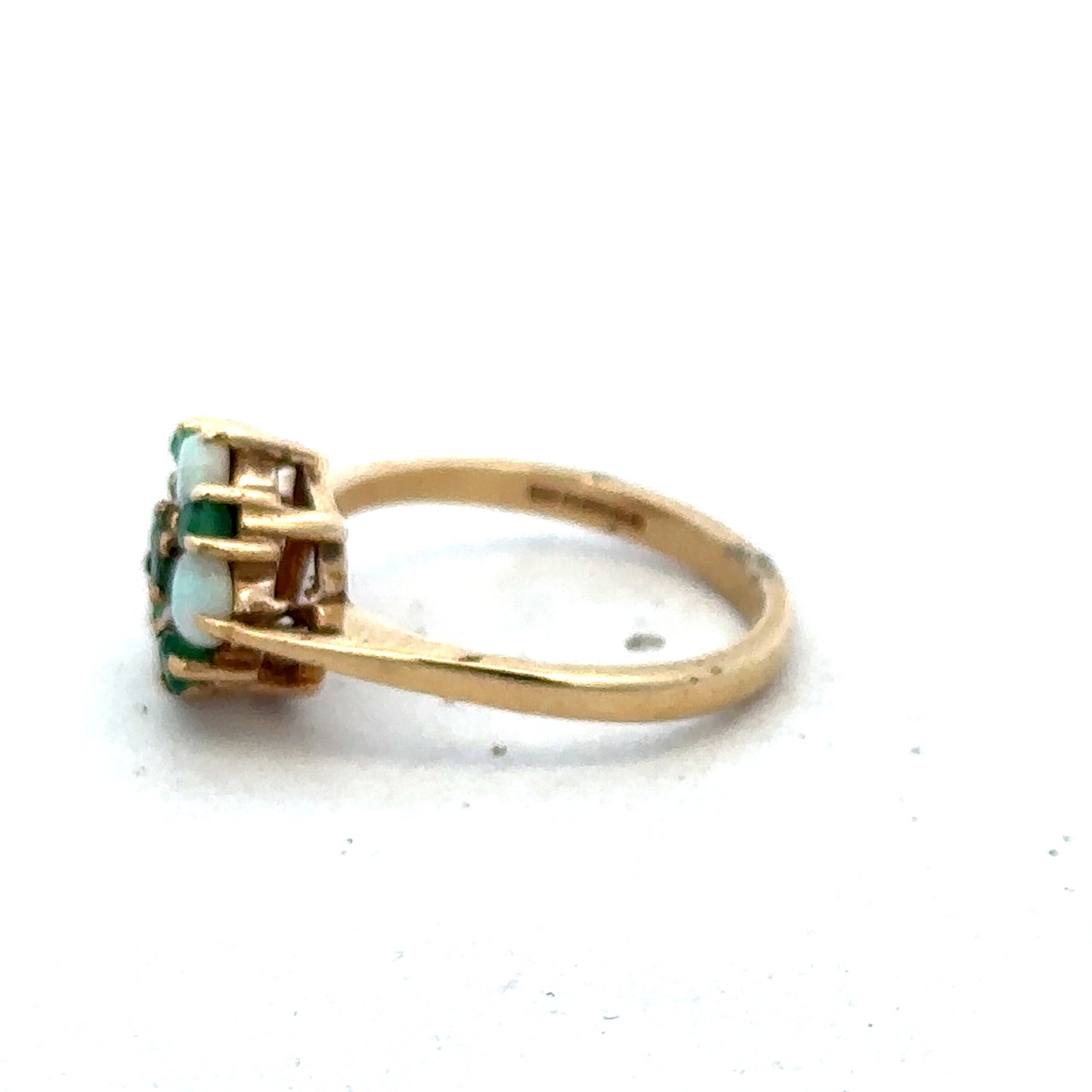 9ct yellow gold ring size M (sh25593l)