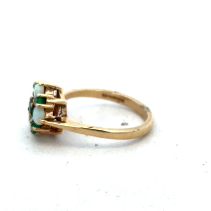 9ct yellow gold ring size M (sh25593l)