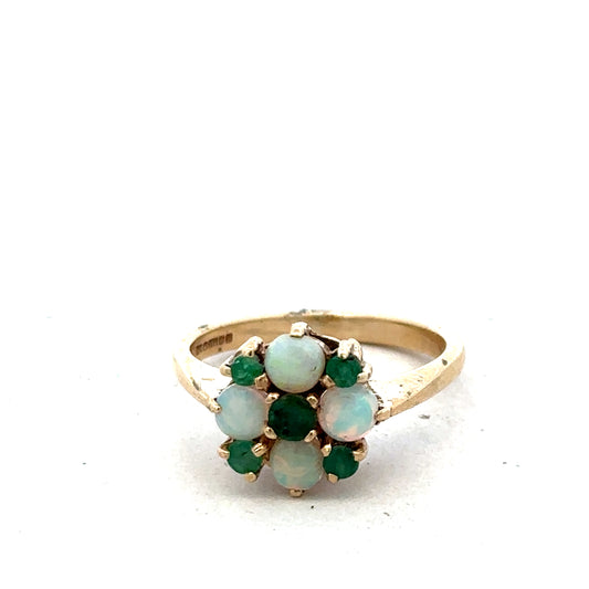 9ct yellow gold ring size M (sh25593l)