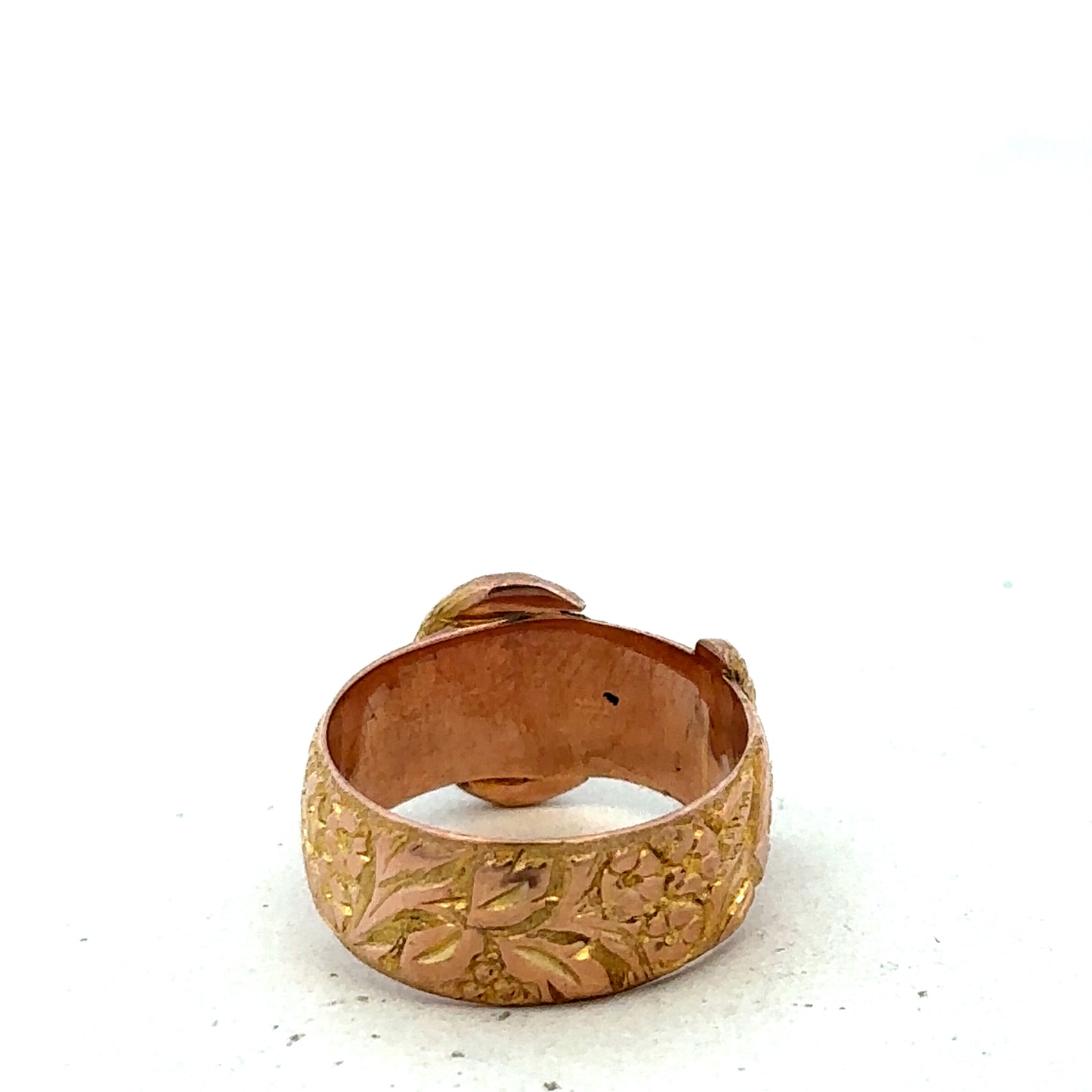9ct yellow gold buckle ring size J1/2 (sh27399b)