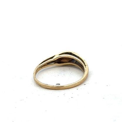 9ct yellow gold ring size P1/2  (sh27326b)