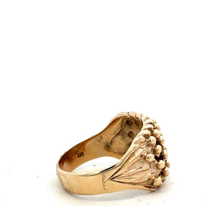 9ct yellow gold keeper ring sh25640l