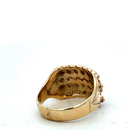 9ct yellow gold keeper ring sh25640l