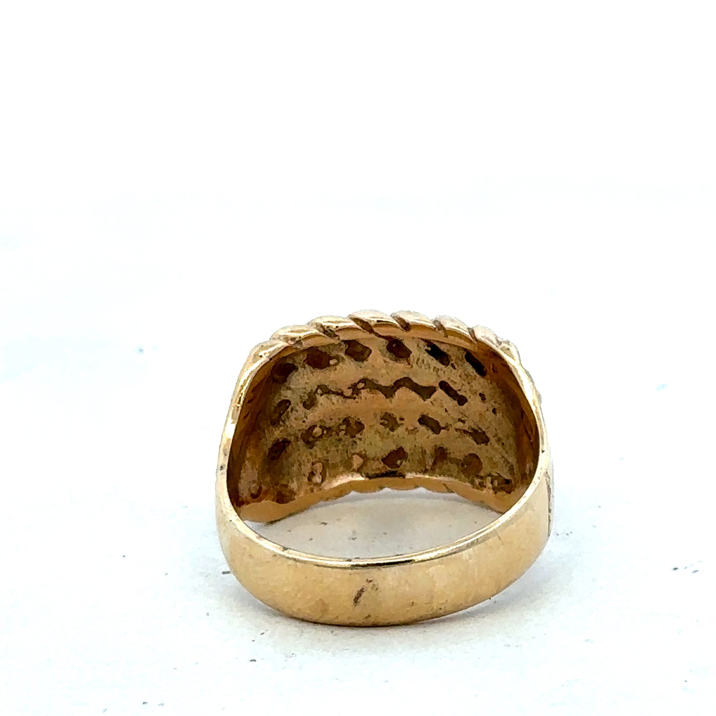 9ct yellow gold keeper ring sh25640l