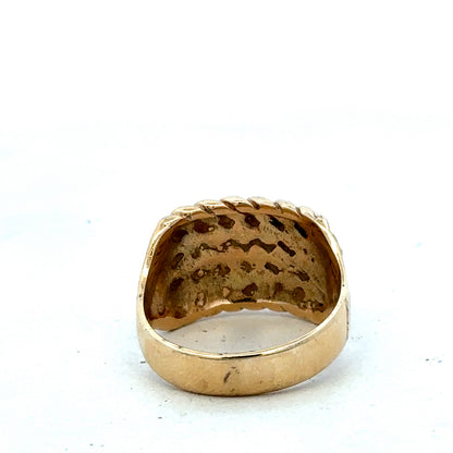 9ct yellow gold keeper ring sh25640l