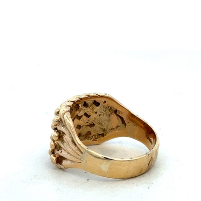 9ct yellow gold keeper ring sh25640l
