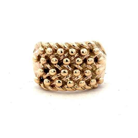 9ct yellow gold keeper ring sh25640l