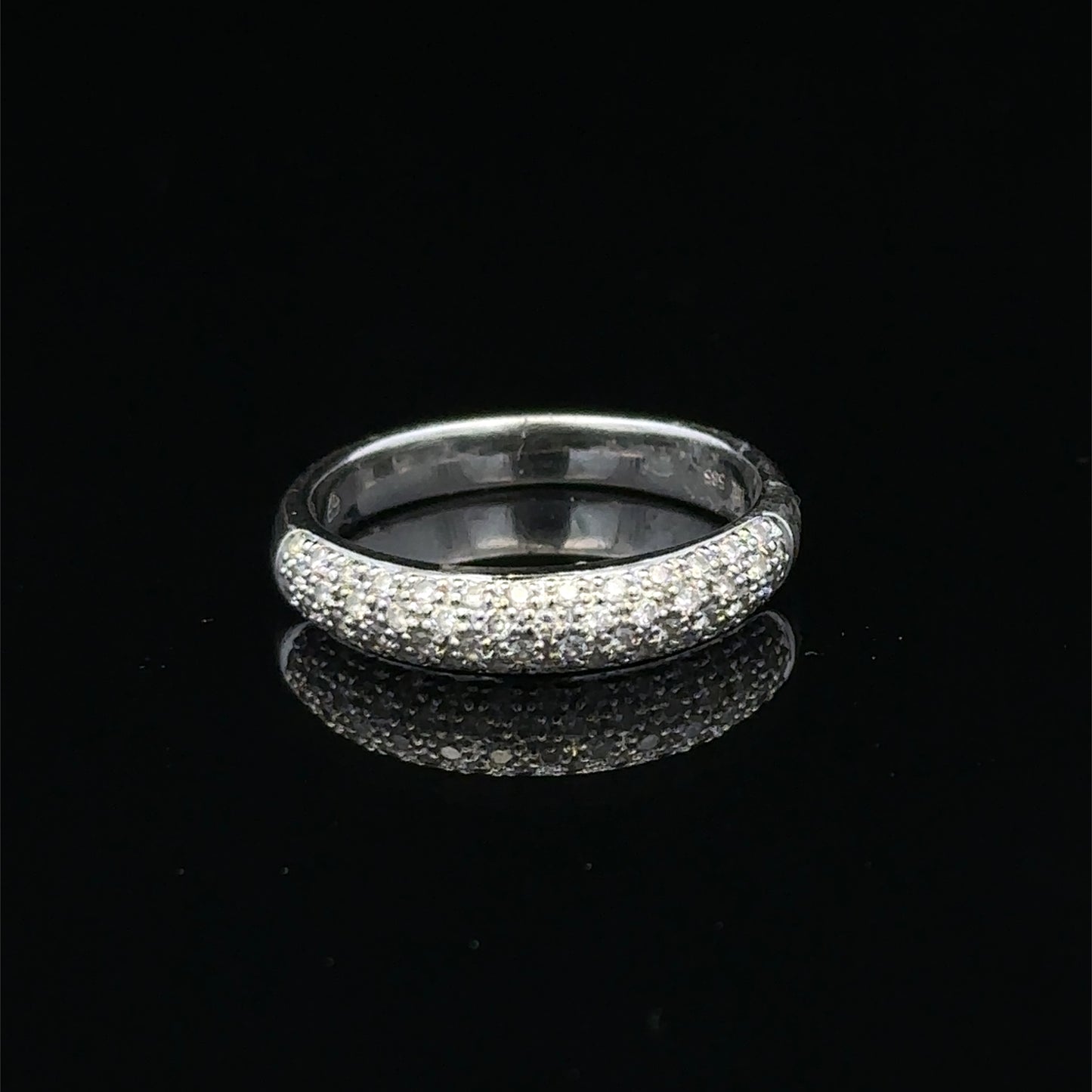 14ct white gold diamond ring  sh27476b