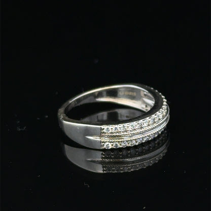 9ct white gold diamond ring sh25598l