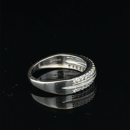 9ct white gold diamond ring sh25598l