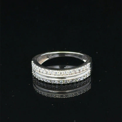 9ct white gold diamond ring sh25598l