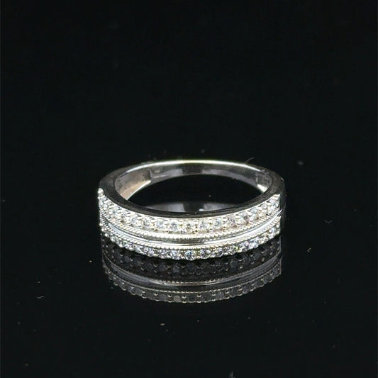 9ct white gold diamond ring sh25598l