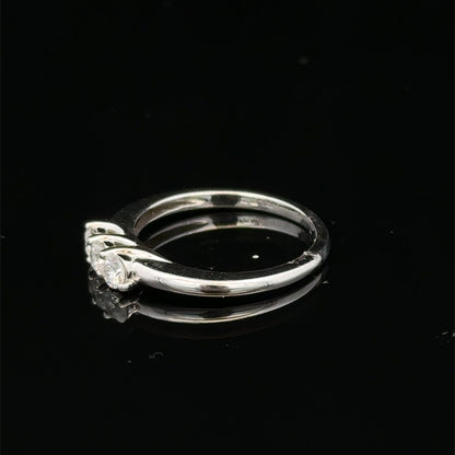 18ct white gold diamond ring sh26659b