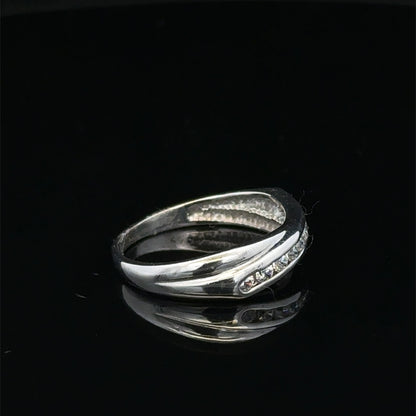 9ct white gold diamond ring sh27206b