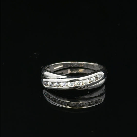9ct white gold diamond ring sh27206b