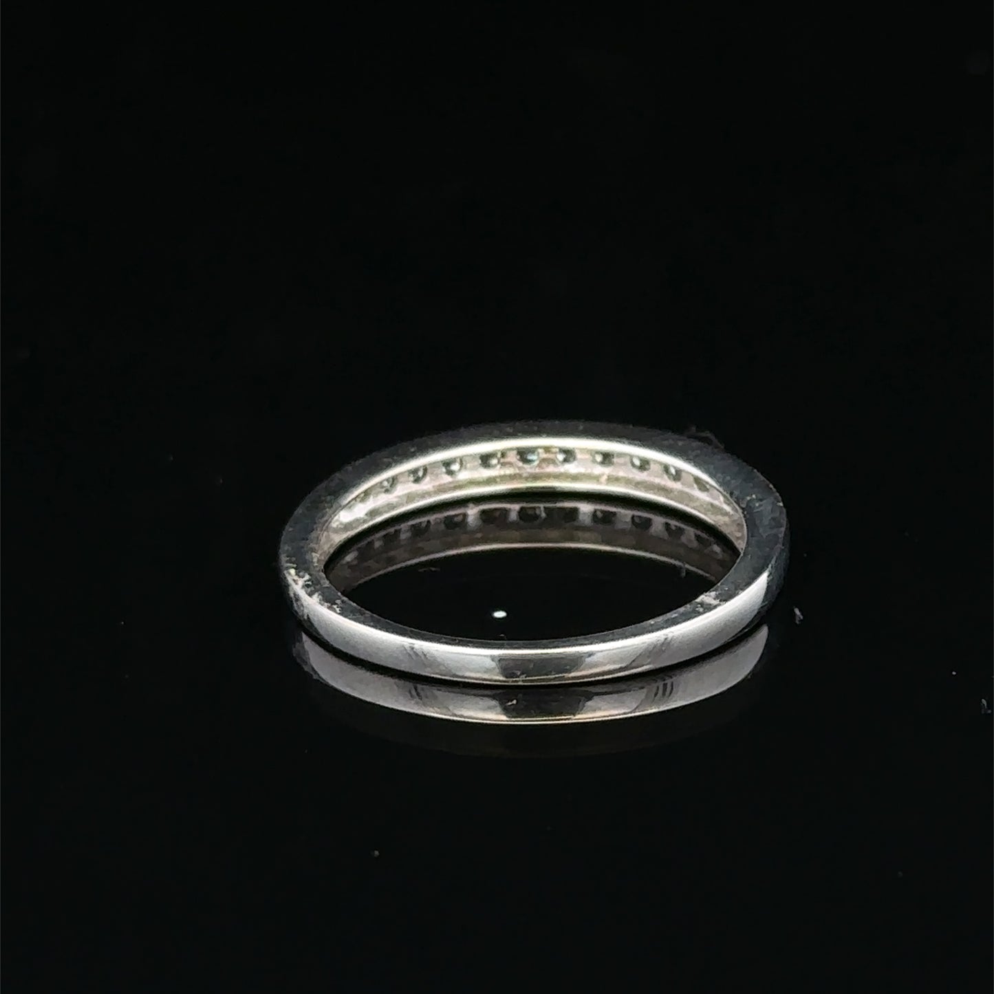 9ct white gold half eternity diamond ring sh27208b