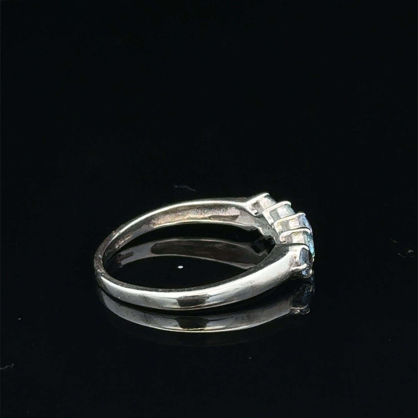 9ct white gold ring size N (sh27400b)